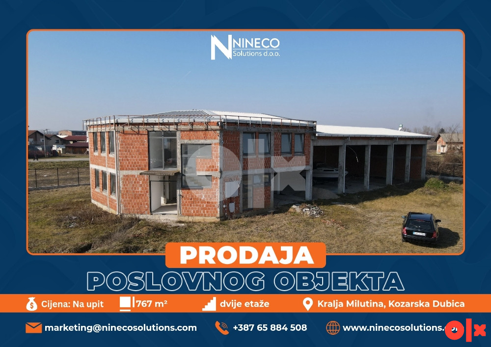 POSLOVNO-PROIZVODNI OBJEKAT - KOZARSKA DUBICA - 767 m2