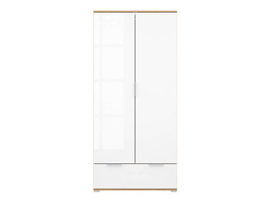 Zele ormar sa dvoja vrata 90 cm sa ladicom, wotan hrast/bijeli