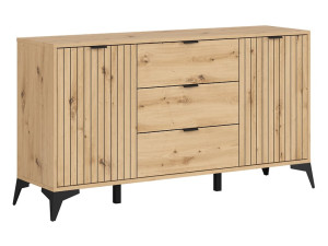 Lamea komoda 150 cm sa 2 vrata i 3 ladice, hrast artisan