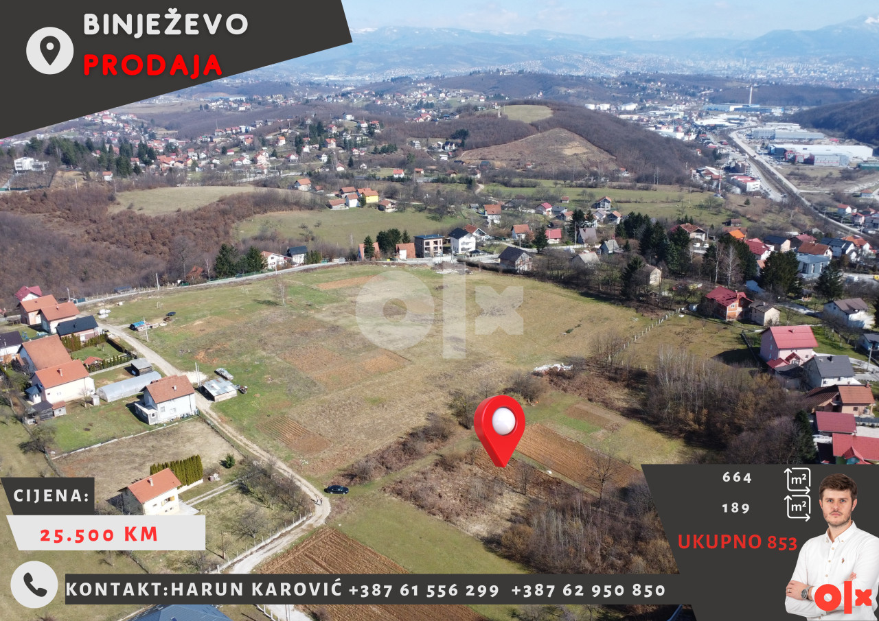 HK prodaje zemljište: Binježevo - 853m2