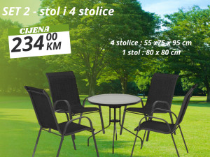 Vrtna stolica metalna