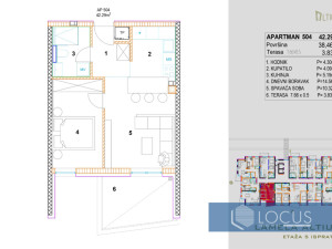 NOVOGRADNJA CENTAR! Dvosoban stan s balkonom