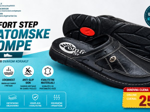 RADNE PAPUČE KLOMPE 41-46 ANATOMSKE COMFORT STEP