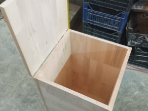 Drvena kutija za drva igracke posteljinu pelet brašno kutije