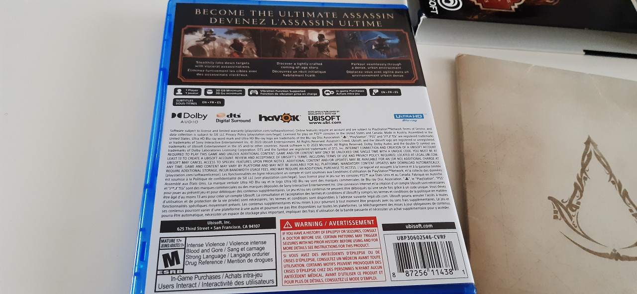 ASSASSINS CREED MIRAGE PS5