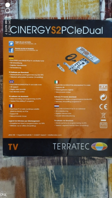 Terratec cinergy S2 HD PCIe DUAL S2 Daljenski za računar