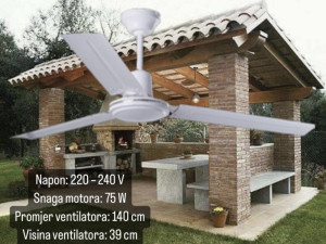Stropni ventilator 75w 103cm 5 brzina