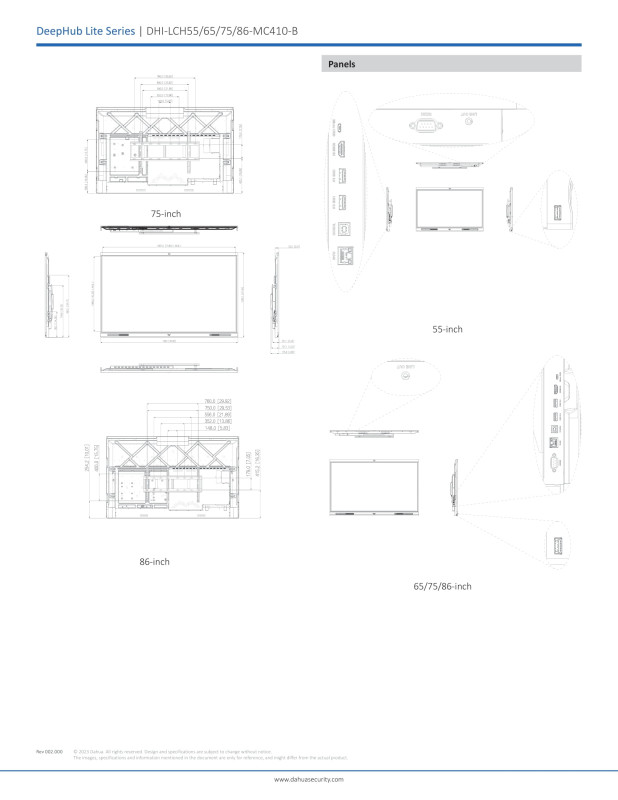 DAHUA Smart interactive whiteboard LCH75-MC410-B 75"