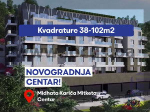 NOVOGRADNJA CENTAR!Četverosoban stan 108m2