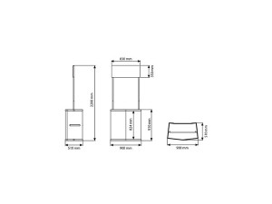 Pult promotivni plastični 220x91 cm