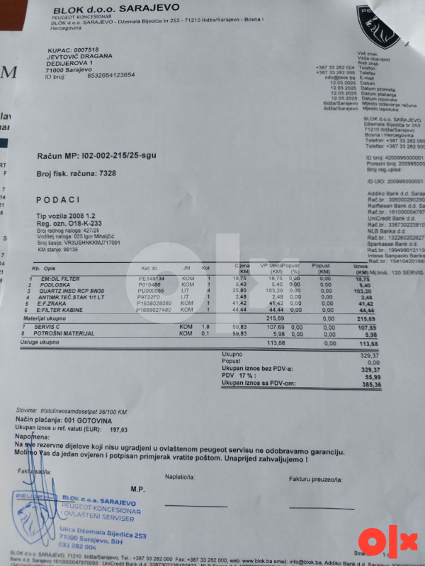 Peugeot 2008 PureTech 1.2 Turbo benzin 2021 god.