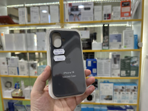 Silikonska maska iphone 16 gray ORIGINAL