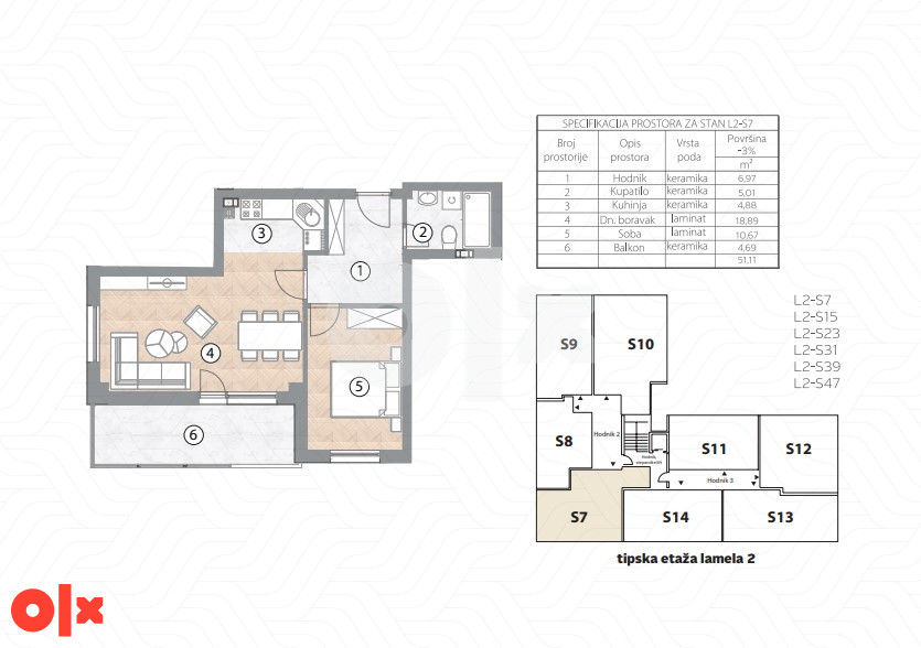 Dvosoban stan 50m2 Borik/Filipovića polje Banja Luka 4