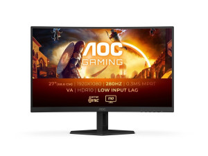 AOC Monitor Gaming C27G4ZXE Curved 27" 1920x1080, 280Hz