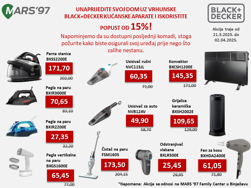 BLACK+DECKER ELEKTRIČNI GRIL TOSTER BXGR2000E