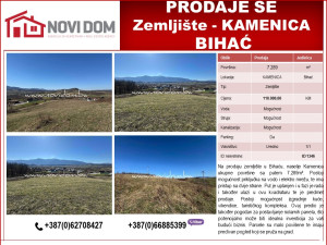 PRODAJE SE - Zemljište - KAMENICA - BIHAĆ
