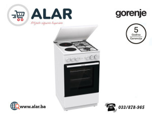 GORENJE šporet kombinovani plin struja štednjak 50 cm GK5A12WG