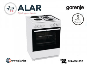 GORENJE šporet kombinovani plin struja 60 cm štednjak GK6A10WG