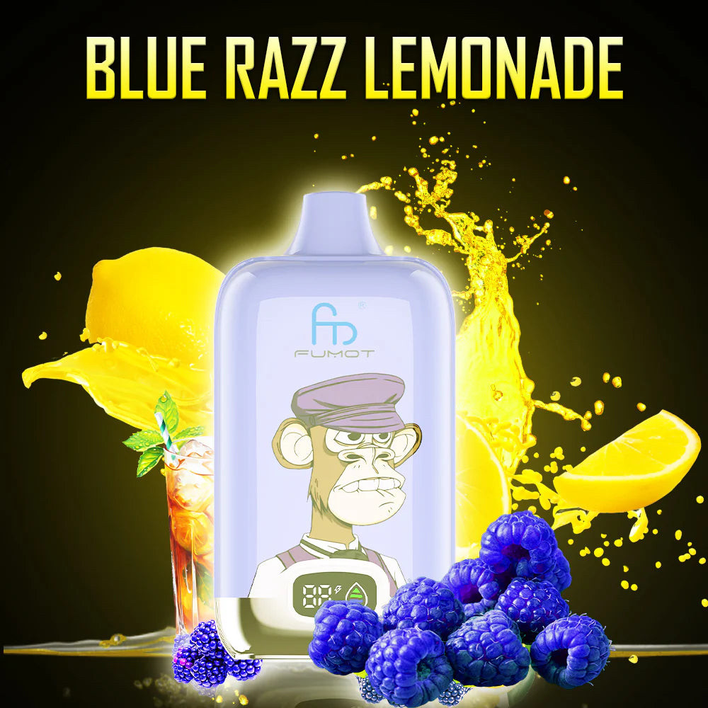 Fumot Vape/Vejp - Blue Razz Lemonade - 12k Puffs