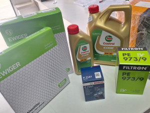 GOLF 7 1.6/2.0TDI CASTROL 5W30 SA FILTRRIMA MALI SERVIS ULJE