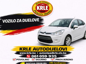 CITROEN C3 1.6 E HDI 82KW DIJELOVI KRLE AUTOOTPAD