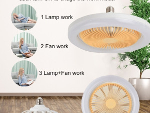 Led ventilator sijalica e27 standardno grlo sa daljinskim