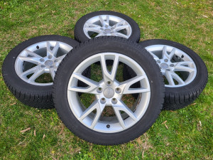 Alu felge 17 5x112 original Audi A4 A6 Q3 gume 225 50 17 zimske D