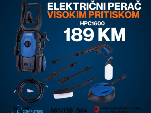 Elektricni Perač Visokim pritiskom 1600W/135bar/420l/h/5m Crijevo