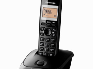 Telefon bežični, Panasonic, DECT/GAP , 1.4" display, crna boja