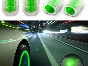 Kapice za ventil ZELENE FLUORESCENTNE