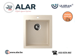 ULGRAN granitni sudoper U404 Bež 495x420x190 mm