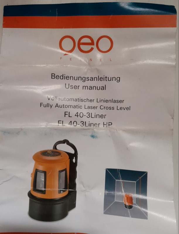 Gradjevinski laser GEO FENNEL FL 40 3 liner