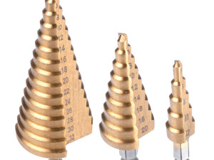 Set stepenastih borera za metal 4-32mm 3 kom 040436