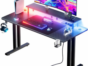 HLONONE Gaming Tisch mit LED, 120x60cm Gaming

Stol