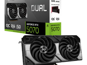 AKCIJA  ASUS Dual OC GeForce RTX 5070 12GB GDDR7 DLSS4