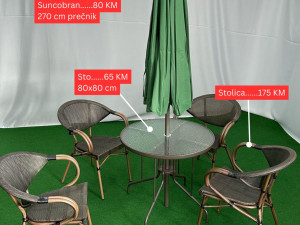 Sto i stolice za bastu / balkon / terasu