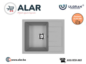 ULGRAN granitni sudoper U607 Siva 610x500x195 mm