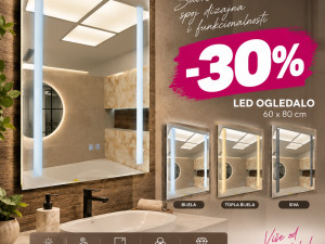 OGLEDALO LED 3 BOJE 60X80 1240571