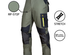 Radne pantalone hlače Ultratech rip stop elastin