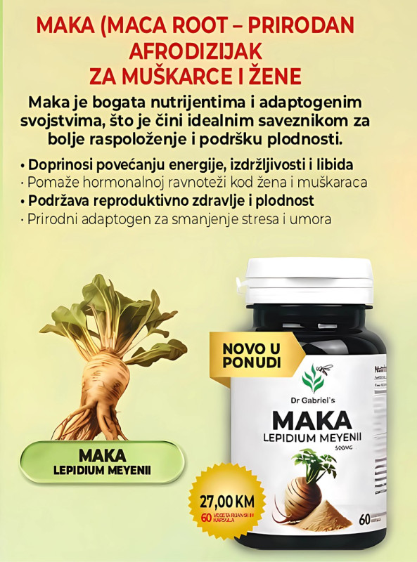 MAKA - PRIRODAN AFRODIZIJAK ZA MUŠKARCE I ŽENE