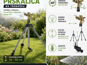 RX prskalica na stativu zalijevana površina do 500 metara