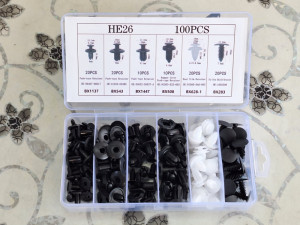 SET AUTO KOPČI TIPLOVI DRŽAČI CLIPSI TAPACIRANJE ŽABICE SPOJKE