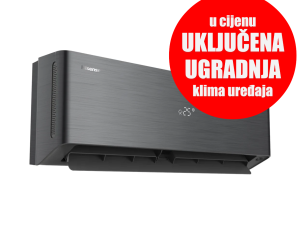 Hisense SA UGRADNJOM 12-ka INVERTER -22 PRO X Crna A+++/A+++