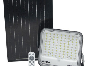100W solarni LED reflektor set 6500K IP65