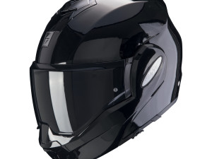 Kaciga Scorpion EXO TECH EVO crna sjajna flip back