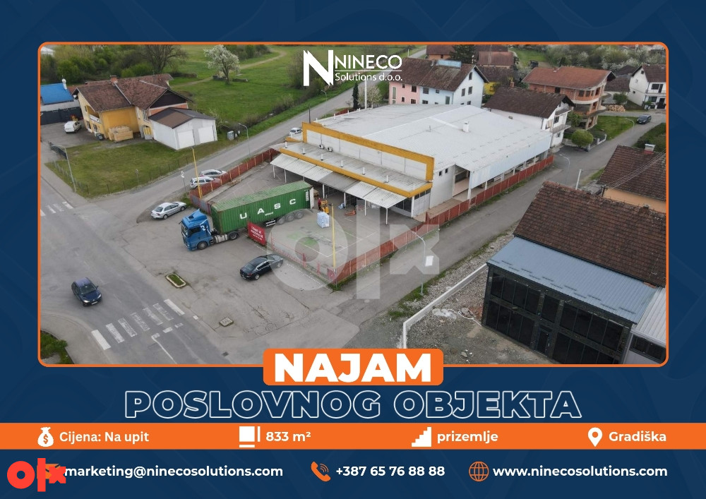 POSLOVNI OBJEKAT - GRADIŠKA - 833 m2