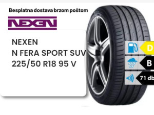 225/50 R 18 95V NEXEN N FERA SPORT SUV