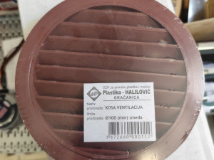 Kosa ventilacija smeđa fi 100mm - 25942