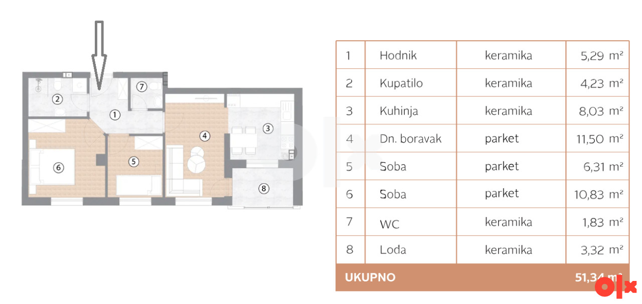 Prodaja stanova u izgradnji - Borik 8