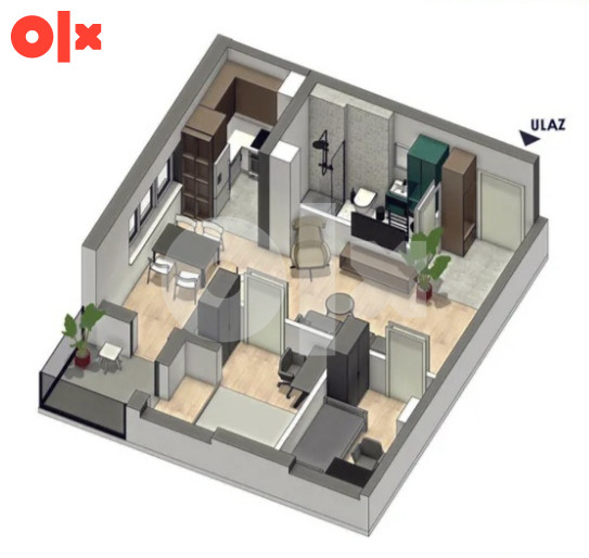STANOVI od 48 m2 do 57 m2 Borik